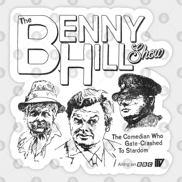 The Benny Hill Show Sticker by darklordpug